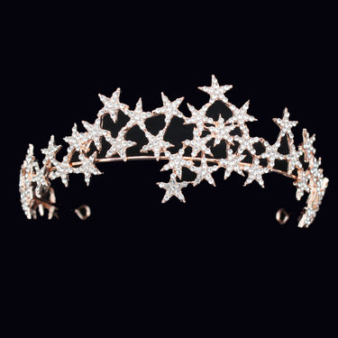 Crystal Star Tiara Crown Headband Hairpiece — Bedroom Accessories (view 2)