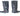 Lockable Restraint Bondage Paw Gloves | Black, Red & Purple — Pet Play Gear (view 3)