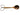 Engraved Wooden Spanking Ladle with Leather Wrist Strap — Impact Play
