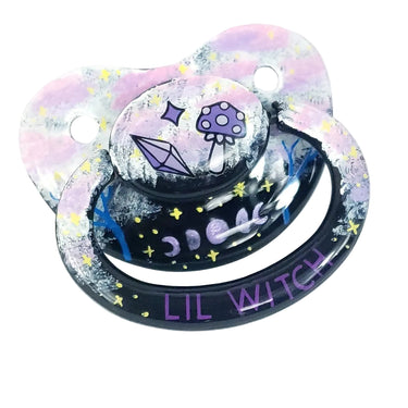 Celestial Witch Hand-Painted Adult Pacifier — ABDL & Littles