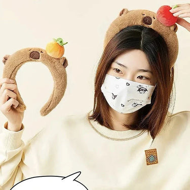 Cute Capybara Plush Headbands — ABDL & Littles (view 2)