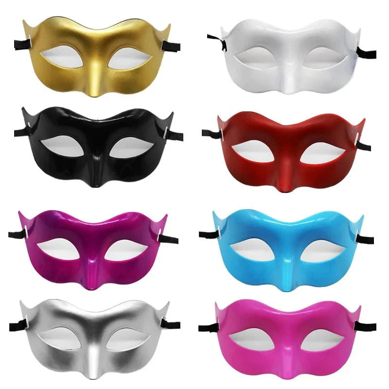 Masquerade Half Face Mask | Elegant Black & White Retro Design — Bedroom Accessories (view 9)