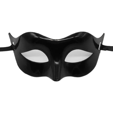Masquerade Half Face Mask | Elegant Black & White Retro Design — Bedroom Accessories (view 2)