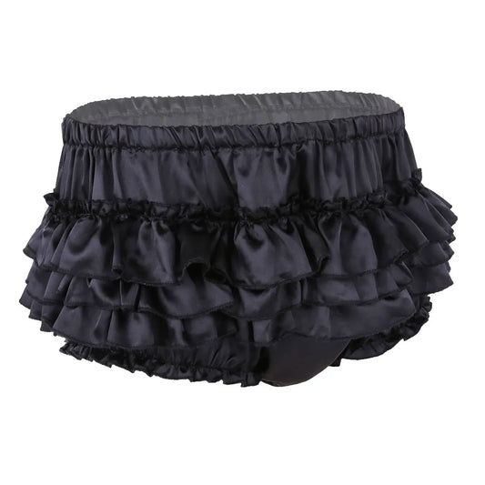 Sissy Ruffled Bloomer Panties – Satin (Colors) &mdash; Sissy Lingerie