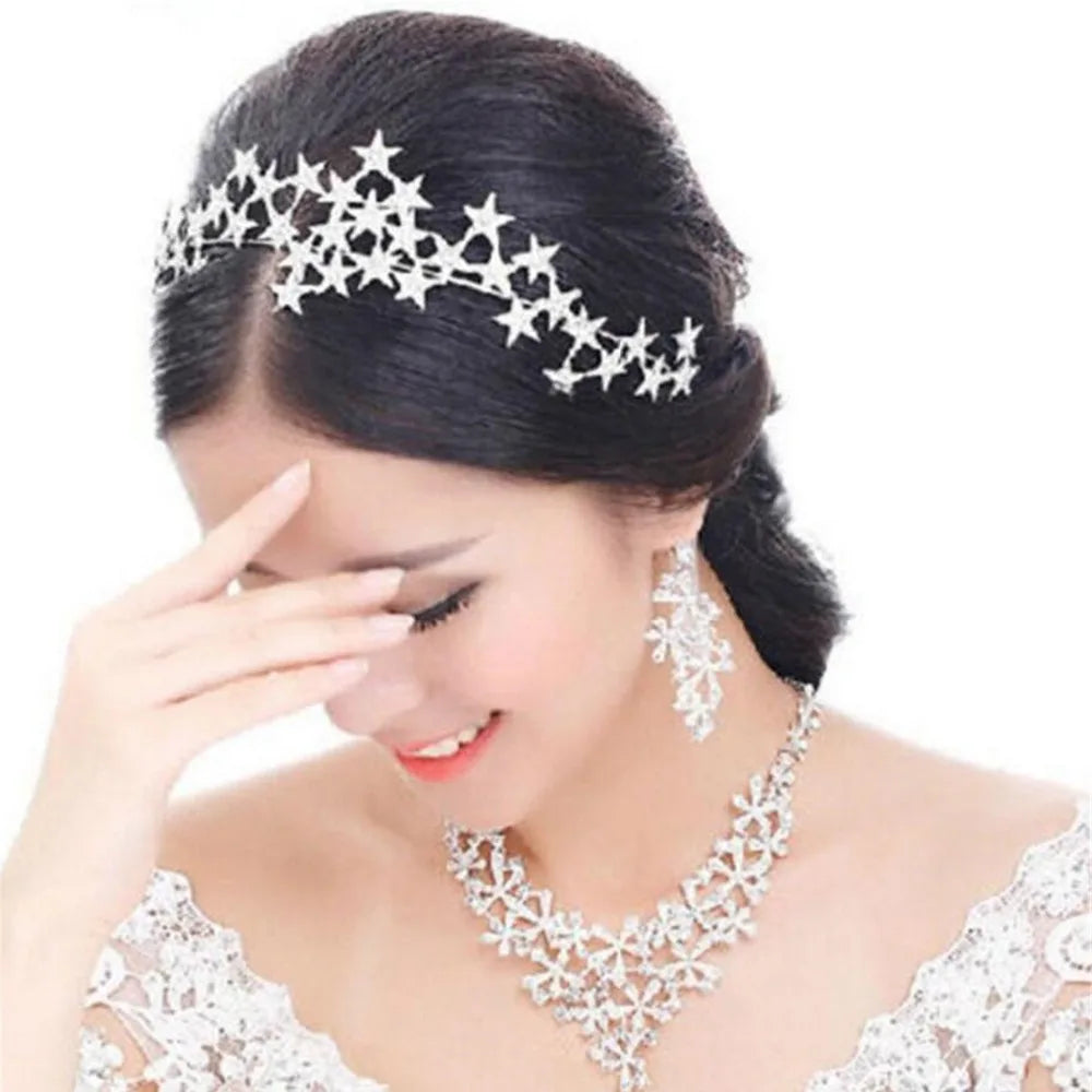 Crystal Star Tiara Crown Headband Hairpiece &mdash; Bedroom Accessories