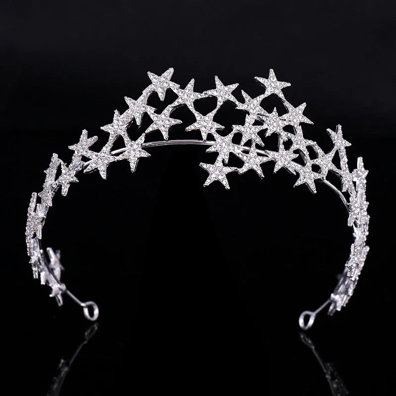 Crystal Star Tiara Crown Headband Hairpiece &mdash; Bedroom Accessories (view 3)
