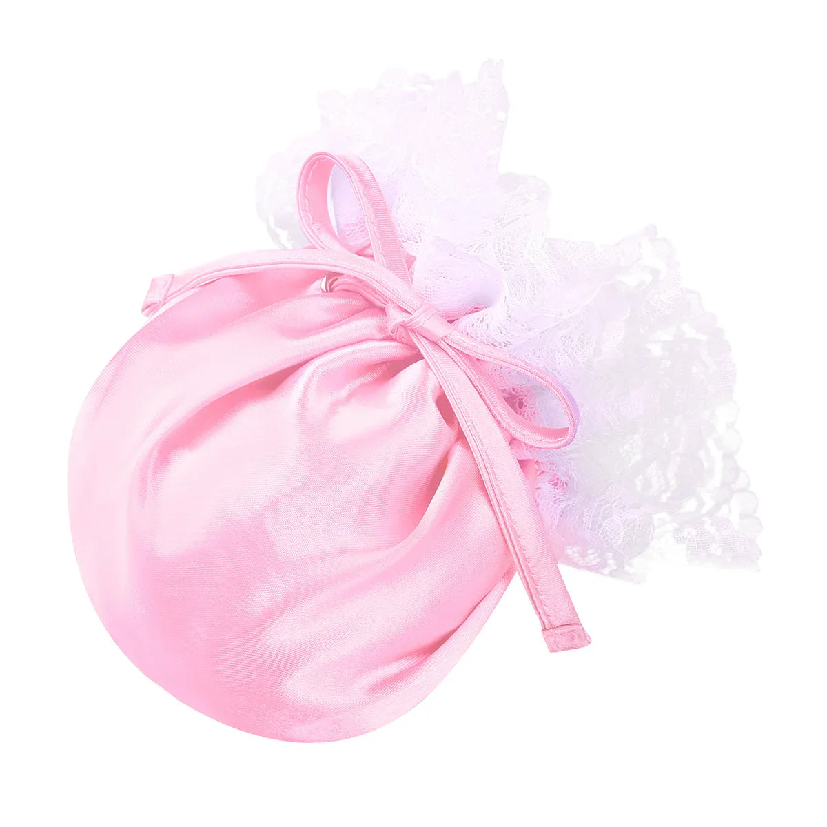 Sissy Lace G-String – Satin Underwear &mdash; Sissy Lingerie (view 3)