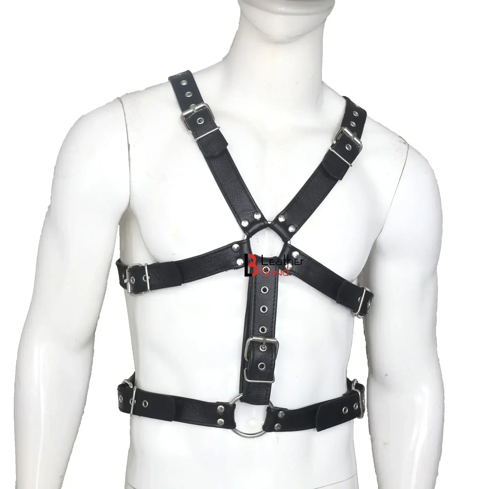 Double Folded Leather Harness &mdash; BDSM Toys