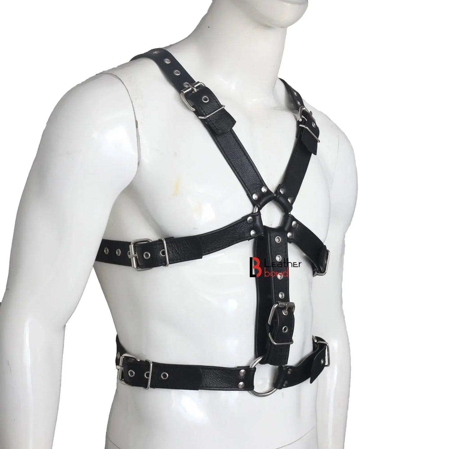 Double Folded Leather Harness &mdash; BDSM Toys (view 2)