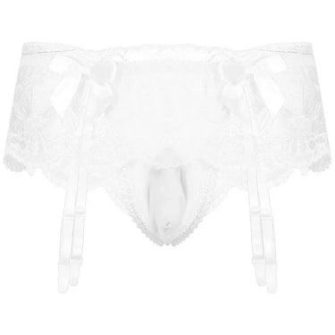 Bowknot Briefs Garter Lace Panties &mdash; Sissy Lingerie (view 4)