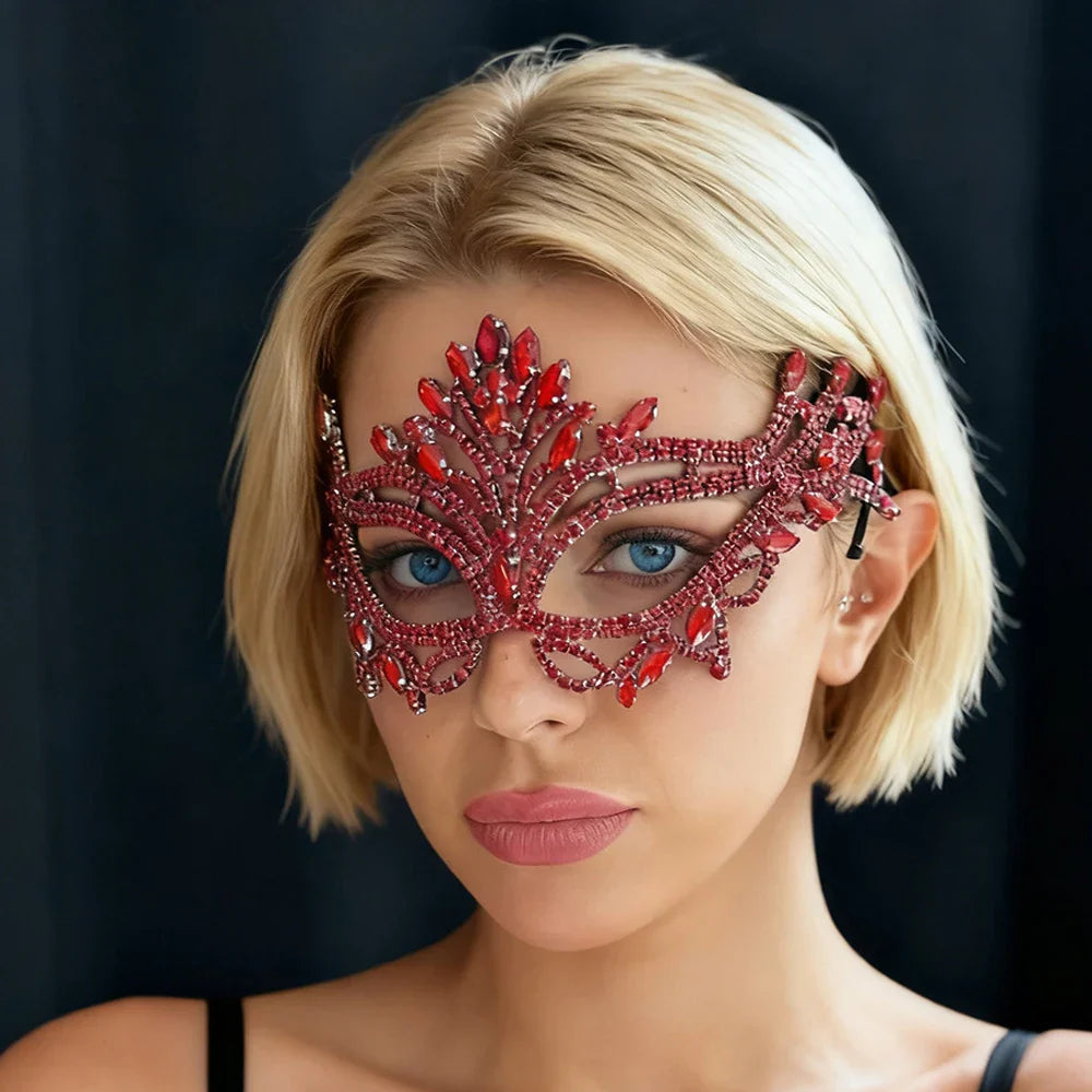 Rhinestone Veil Mask &mdash; Bedroom Accessories (view 3)