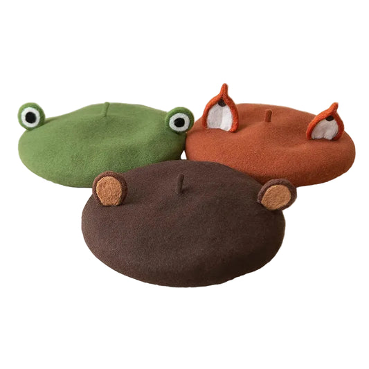 Forest-Core Beret Hats &mdash; ABDL & Littles
