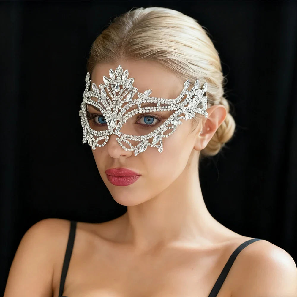 Rhinestone Veil Mask &mdash; Bedroom Accessories (view 2)