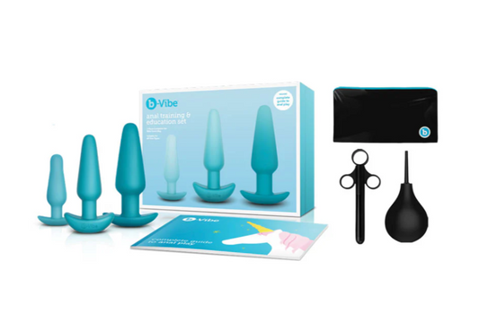 b-Vibe 7-Piece Anal Training & Education Set – Teal &mdash; BDSM Toys