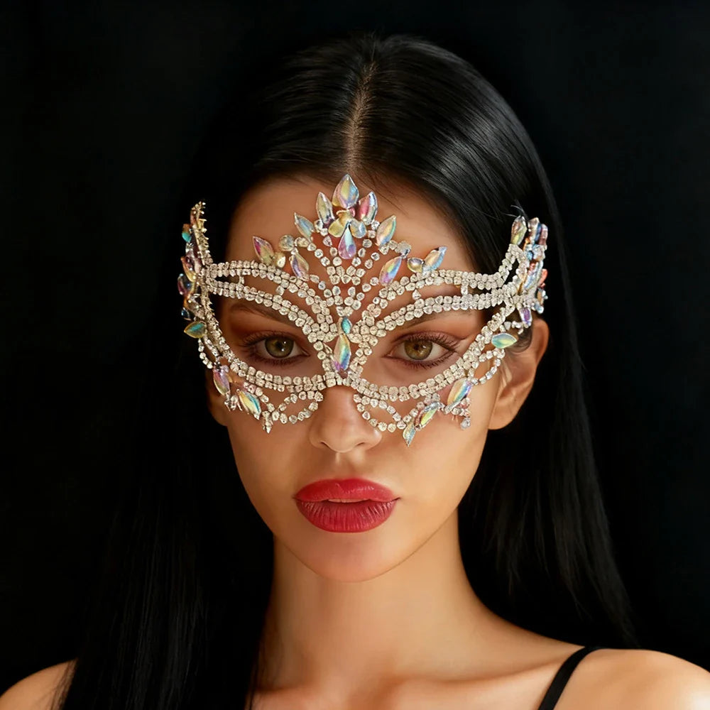 Rhinestone Veil Mask &mdash; Bedroom Accessories
