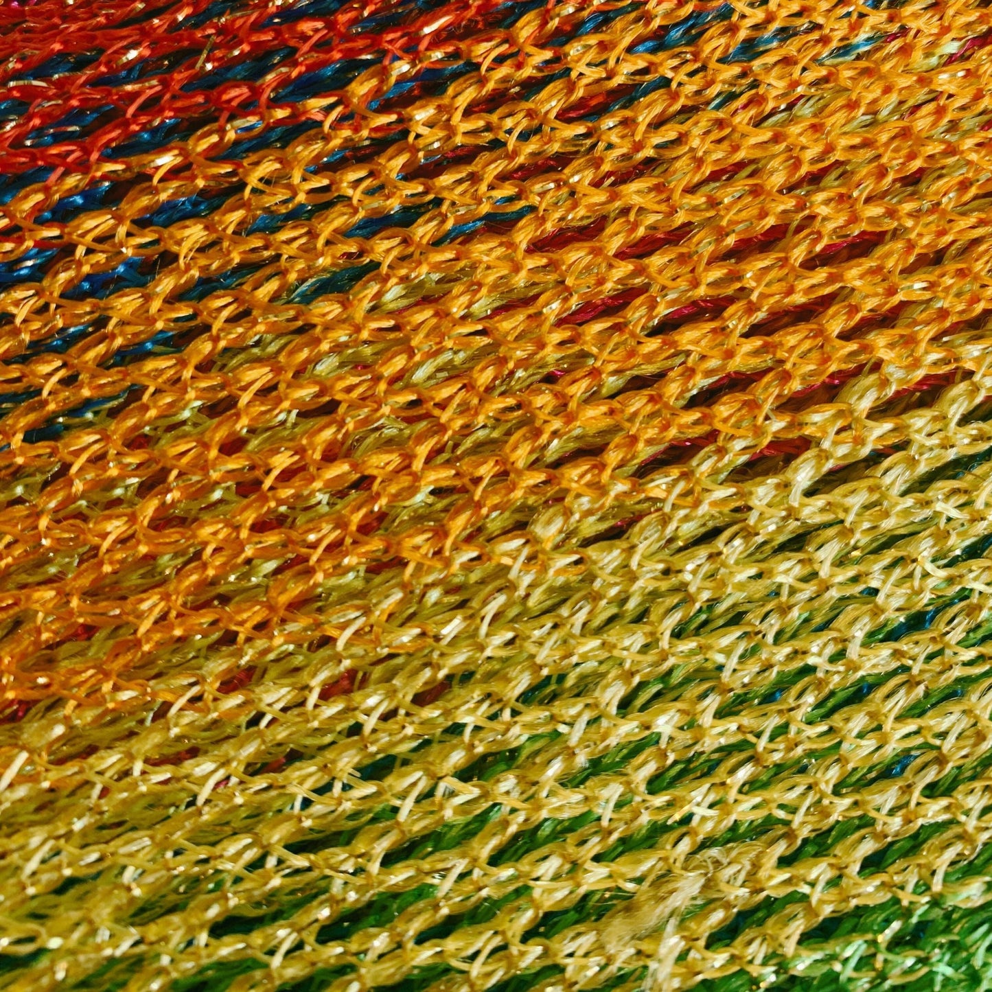 Shimmer Mesh Rainbow Stripe Scarf | Unisex Summer Shawl LGBTQ Pride