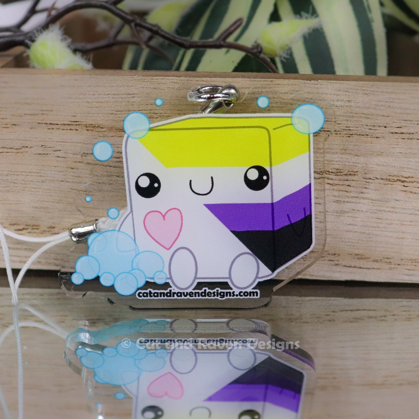 Soapy Buddy LGBTQ/Pride Flag Acrylic Keychain