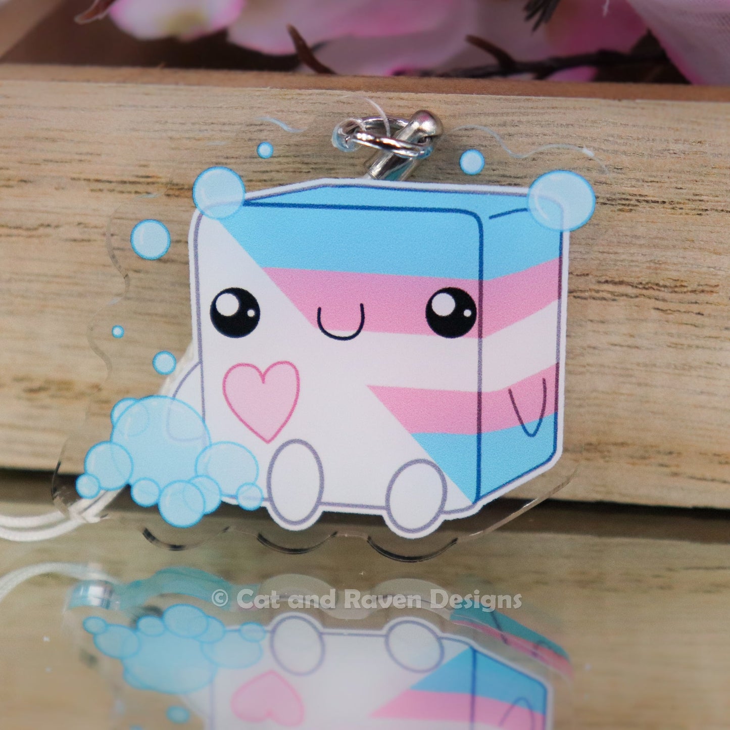 Soapy Buddy LGBTQ/Pride Flag Acrylic Keychain