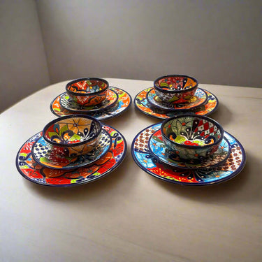 Talavera Dinnerware Set | Handmade Mexican Plates & Bowls &mdash; Bedroom Accessories (view 4)