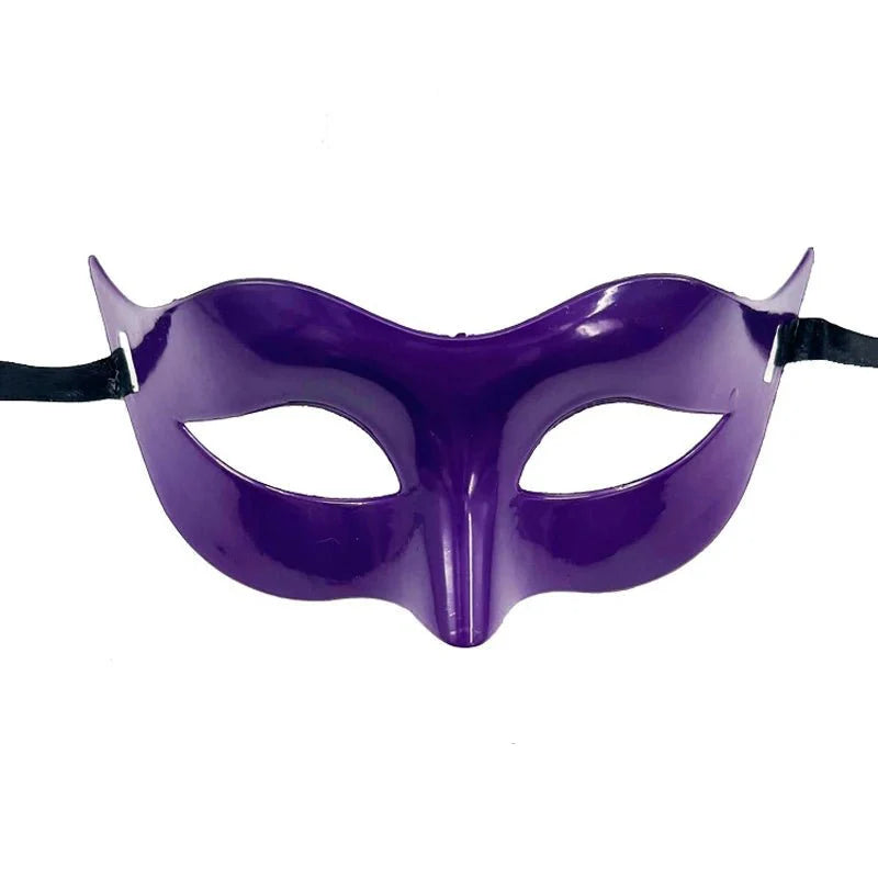 Masquerade Half Face Mask | Elegant Black & White Retro Design &mdash; Bedroom Accessories (view 5)