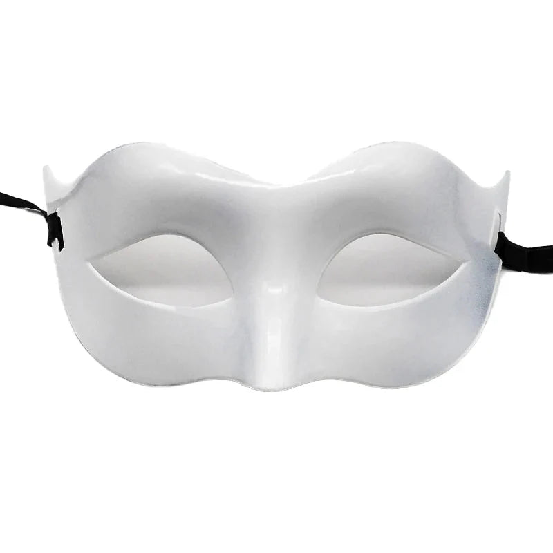 Masquerade Half Face Mask | Elegant Black & White Retro Design &mdash; Bedroom Accessories (view 8)