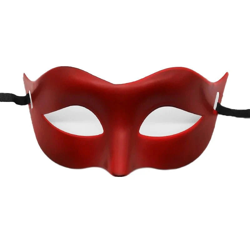 Masquerade Half Face Mask | Elegant Black & White Retro Design &mdash; Bedroom Accessories